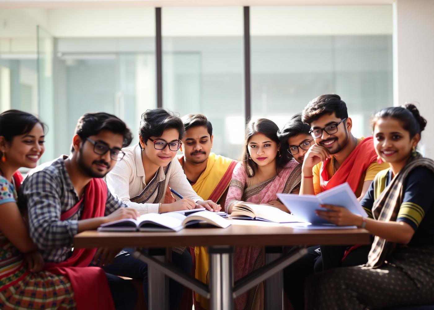 Students at Sri Sai Coaching Centre